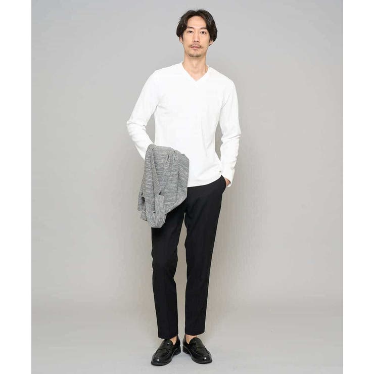 【イージーケア/接触冷感】デニムライクストレッチアンクルスマートスラックス | a.v.v【MEN】 | 詳細画像55 