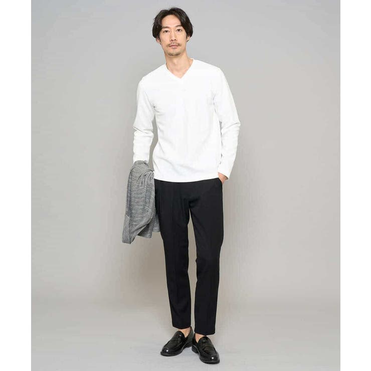 【イージーケア/接触冷感】デニムライクストレッチアンクルスマートスラックス | a.v.v【MEN】 | 詳細画像56 