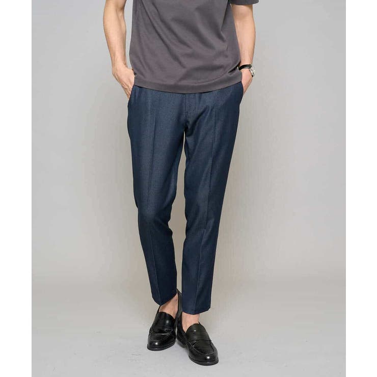 【イージーケア/接触冷感】デニムライクストレッチアンクルスマートスラックス | a.v.v【MEN】 | 詳細画像57 