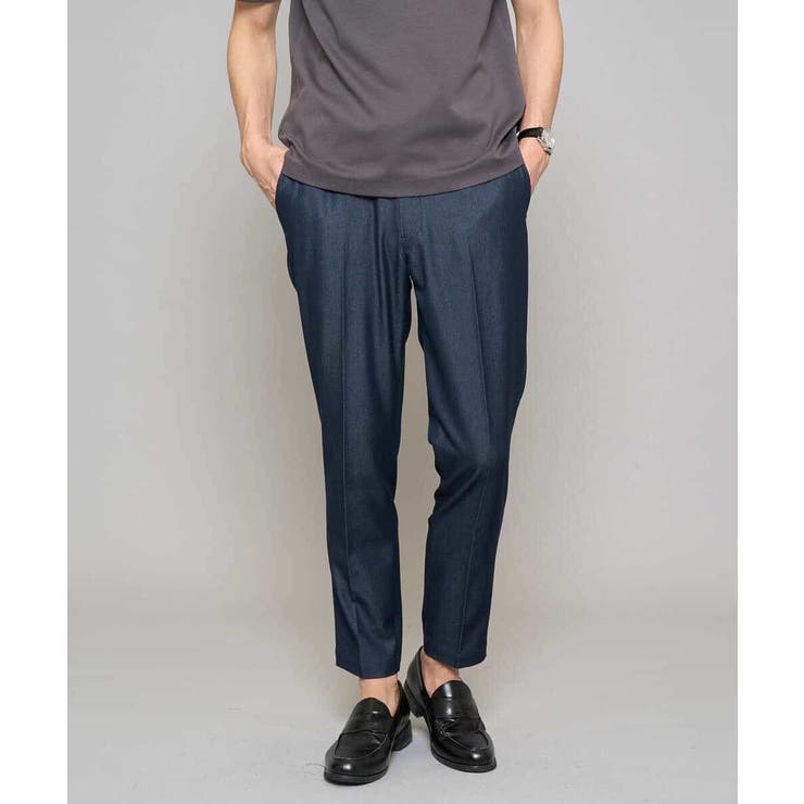 【イージーケア/接触冷感】デニムライクストレッチアンクルスマートスラックス | a.v.v【MEN】 | 詳細画像59 