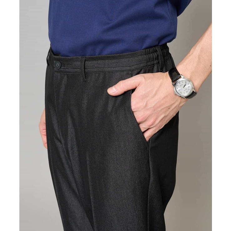 【イージーケア/接触冷感】デニムライクストレッチアンクルスマートスラックス | a.v.v【MEN】 | 詳細画像6 