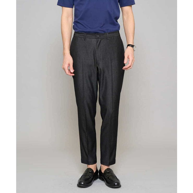 【イージーケア/接触冷感】デニムライクストレッチアンクルスマートスラックス | a.v.v【MEN】 | 詳細画像63 