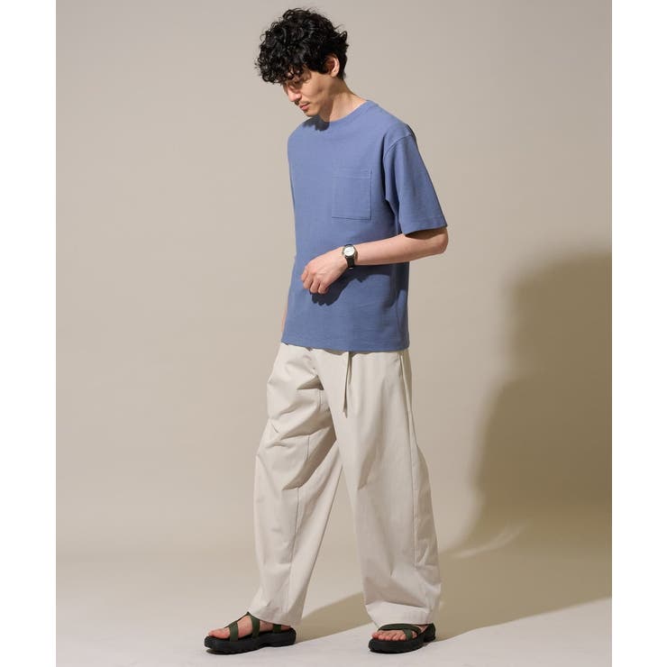 大人の控えめワイドパンツ【接触冷感 ストレッチ】ベルトツキワイドテーパードチノパ… | a.v.v【MEN】 | 詳細画像12 