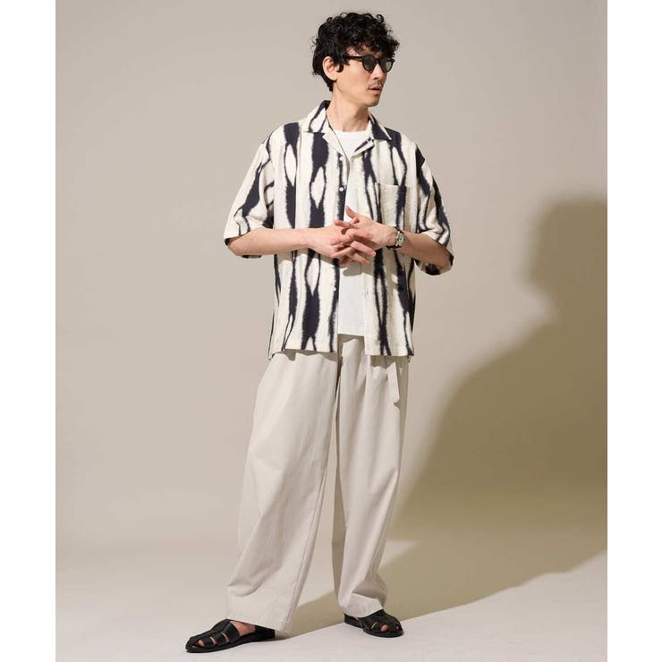 大人の控えめワイドパンツ【接触冷感 ストレッチ】ベルトツキワイドテーパードチノパ… | a.v.v【MEN】 | 詳細画像14 