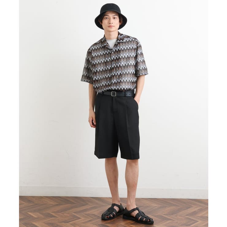 ゴールドウィン　ハーフパンツL新品タグ付き 接触冷感/防シワ】リネンライク2タックハーフパンツ[品番