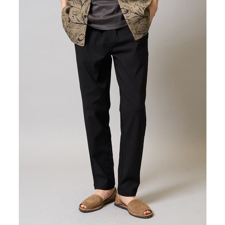 ブラック | 【イージーケア/シーズンレス】スーパーストレッチイージーパンツ | a.v.v【MEN】