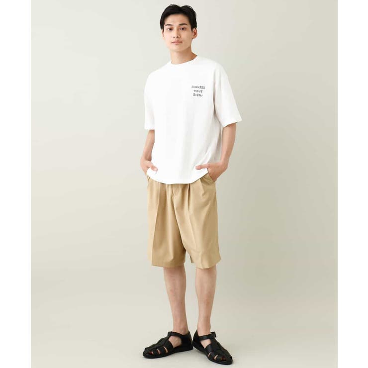 【接触冷感】2タックハーフパンツ | a.v.v【MEN】 | 詳細画像4 