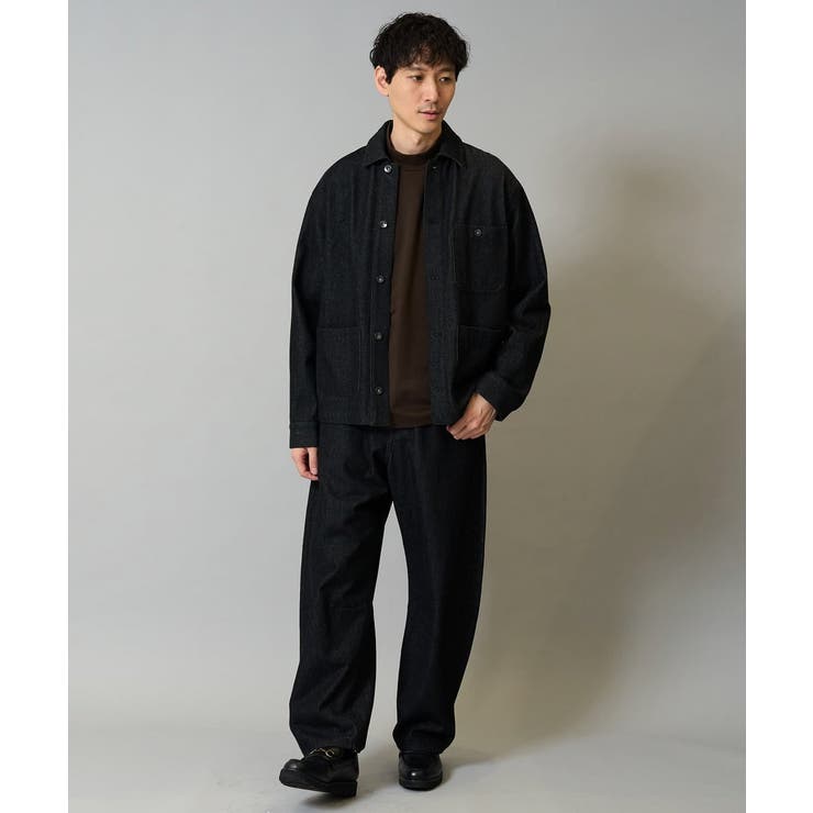 【洗濯機で洗える】デニムバレルレッグイージーパンツ | a.v.v【MEN】 | 詳細画像10 