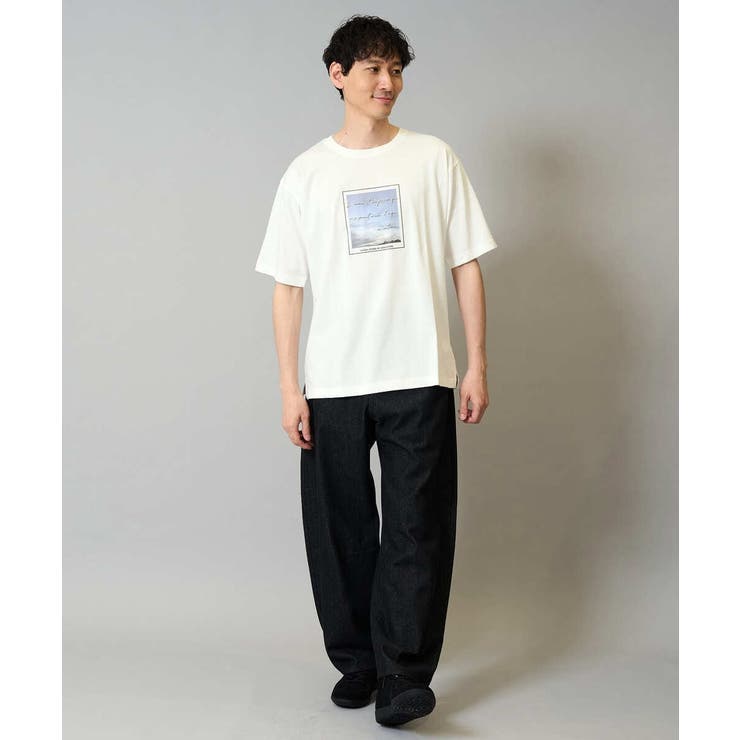 【洗濯機で洗える】デニムバレルレッグイージーパンツ | a.v.v【MEN】 | 詳細画像14 