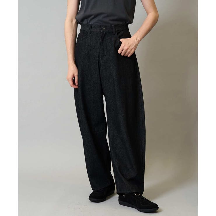 【洗濯機で洗える】デニムバレルレッグイージーパンツ | a.v.v【MEN】 | 詳細画像21 