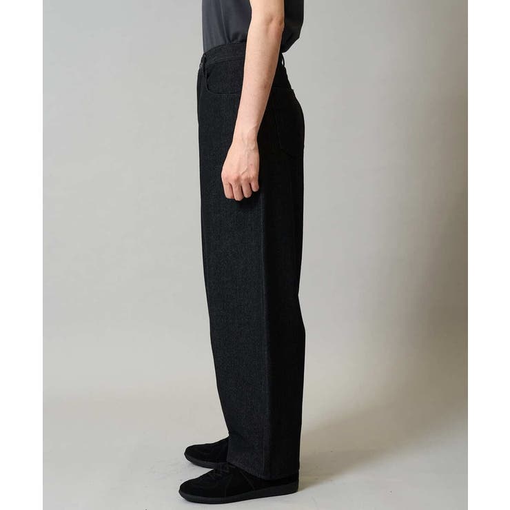 【洗濯機で洗える】デニムバレルレッグイージーパンツ | a.v.v【MEN】 | 詳細画像22 