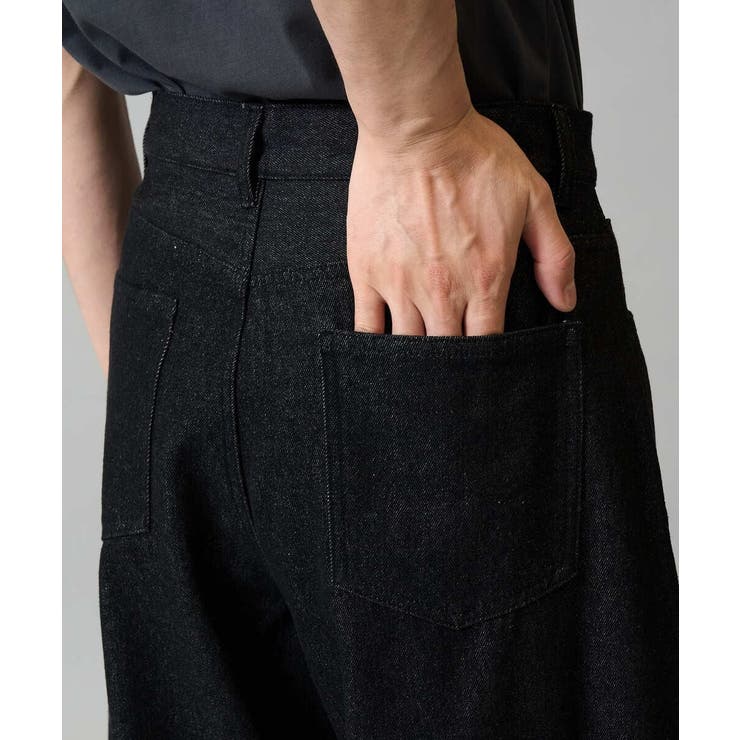 【洗濯機で洗える】デニムバレルレッグイージーパンツ | a.v.v【MEN】 | 詳細画像24 