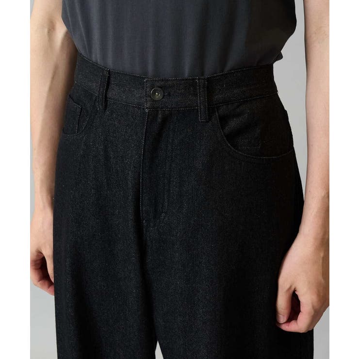 【洗濯機で洗える】デニムバレルレッグイージーパンツ | a.v.v【MEN】 | 詳細画像25 