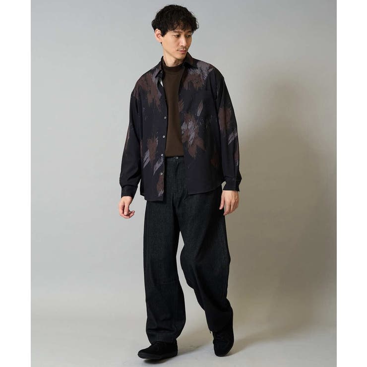 【洗濯機で洗える】デニムバレルレッグイージーパンツ | a.v.v【MEN】 | 詳細画像6 