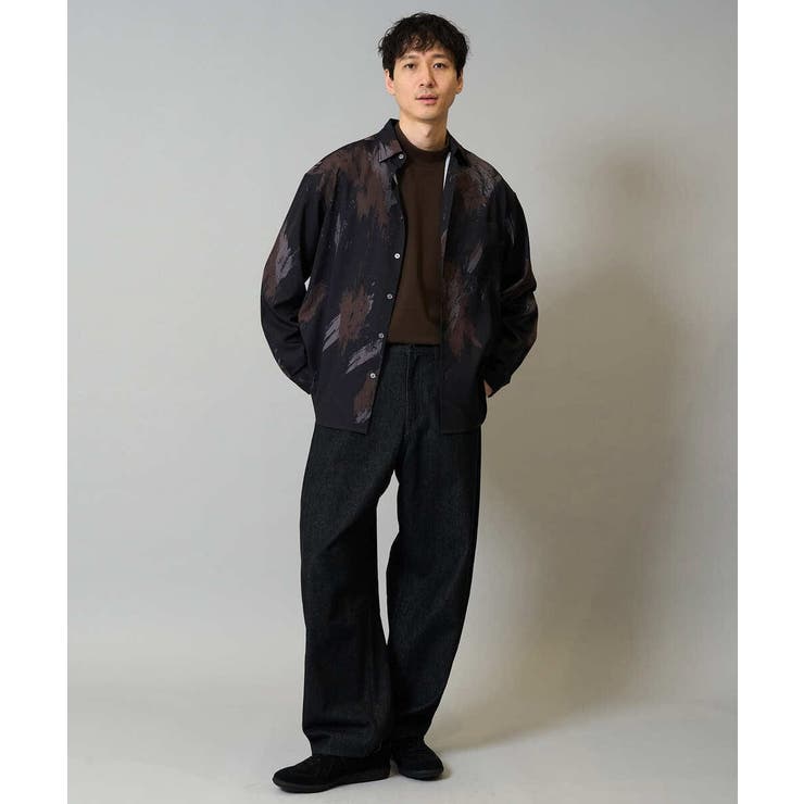 【洗濯機で洗える】デニムバレルレッグイージーパンツ | a.v.v【MEN】 | 詳細画像7 