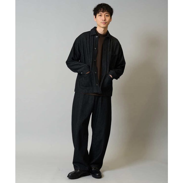 【洗濯機で洗える】デニムバレルレッグイージーパンツ | a.v.v【MEN】 | 詳細画像9 