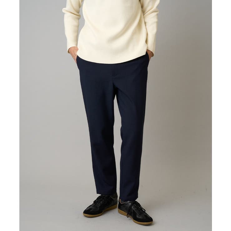 ネイビー | 【イージーケア シワになりにくい】セミルーズパンツ 秋リライト【洗濯機で洗える | a.v.v【MEN】