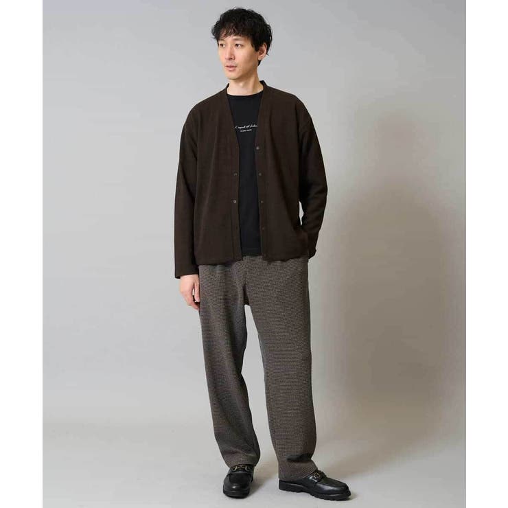 【イージーケア シワになりにくい】ツイードストレッチワンタックワイドイージースラ… | a.v.v【MEN】 | 詳細画像13 