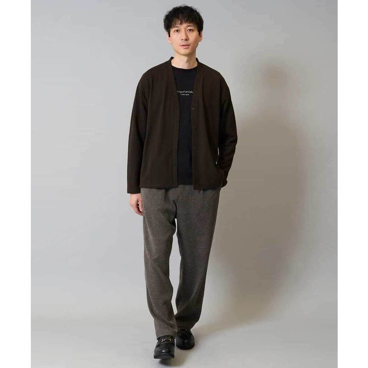 【イージーケア シワになりにくい】ツイードストレッチワンタックワイドイージースラ… | a.v.v【MEN】 | 詳細画像14 