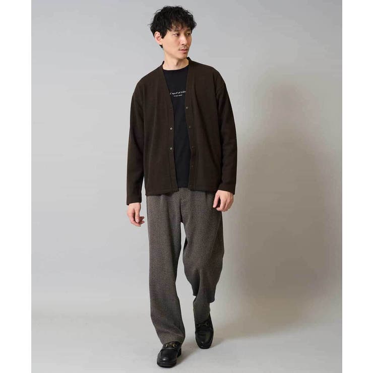 【イージーケア シワになりにくい】ツイードストレッチワンタックワイドイージースラ… | a.v.v【MEN】 | 詳細画像15 