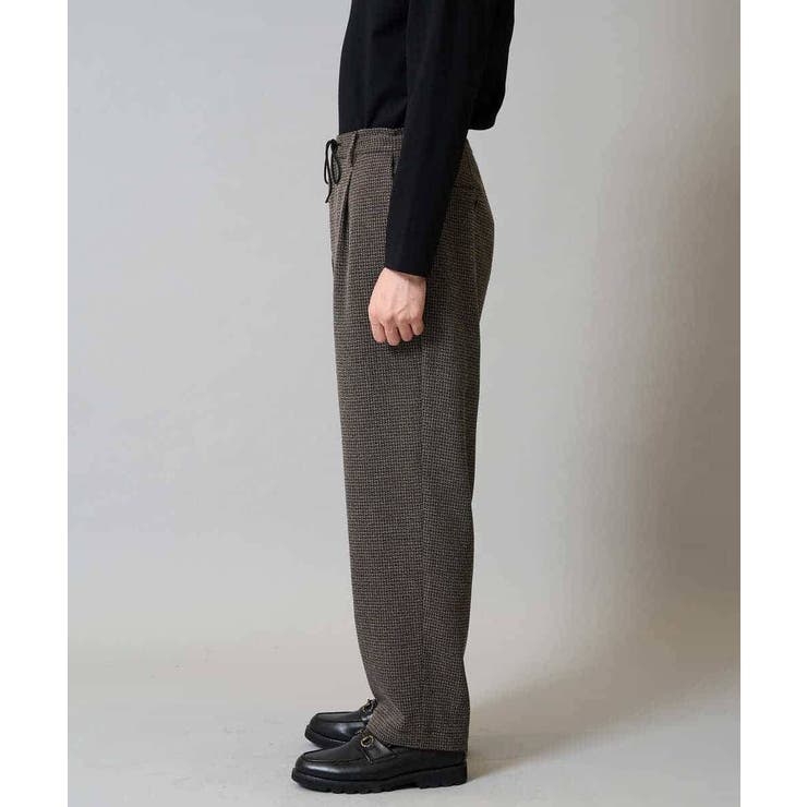 【イージーケア シワになりにくい】ツイードストレッチワンタックワイドイージースラ… | a.v.v【MEN】 | 詳細画像22 