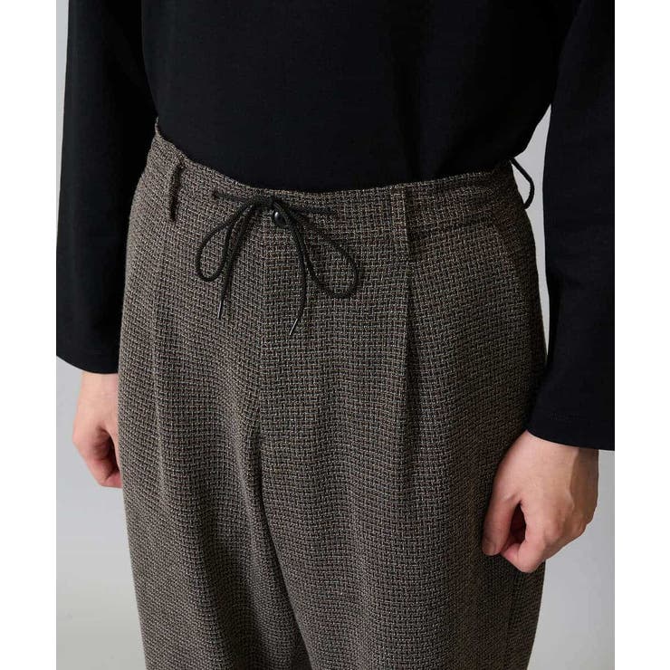 【イージーケア シワになりにくい】ツイードストレッチワンタックワイドイージースラ… | a.v.v【MEN】 | 詳細画像24 