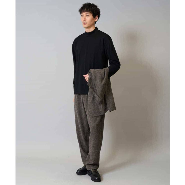 【イージーケア シワになりにくい】ツイードストレッチワンタックワイドイージースラ… | a.v.v【MEN】 | 詳細画像9 