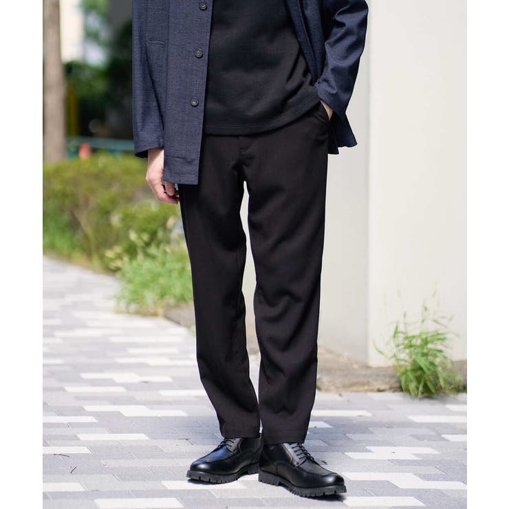 【イージーケア 洗濯機で洗える ストレッチ】デニムライクストレッチセミルーズパン… | a.v.v【MEN】 | 詳細画像1 