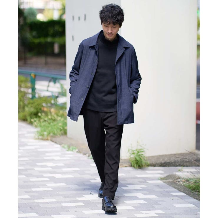 【イージーケア 洗濯機で洗える ストレッチ】デニムライクストレッチセミルーズパン… | a.v.v【MEN】 | 詳細画像2 
