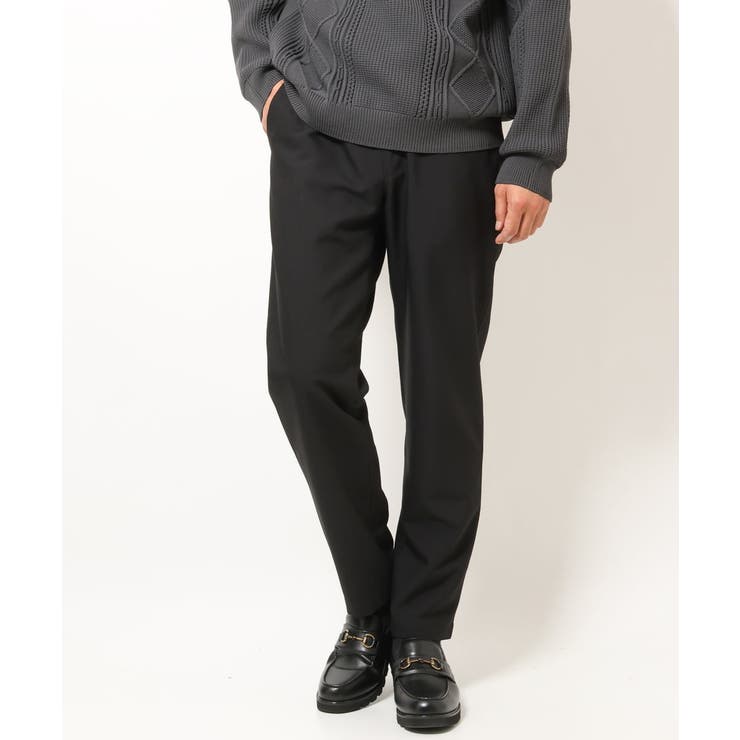 ブラック | リライト セミルーズパンツ | a.v.v【MEN】