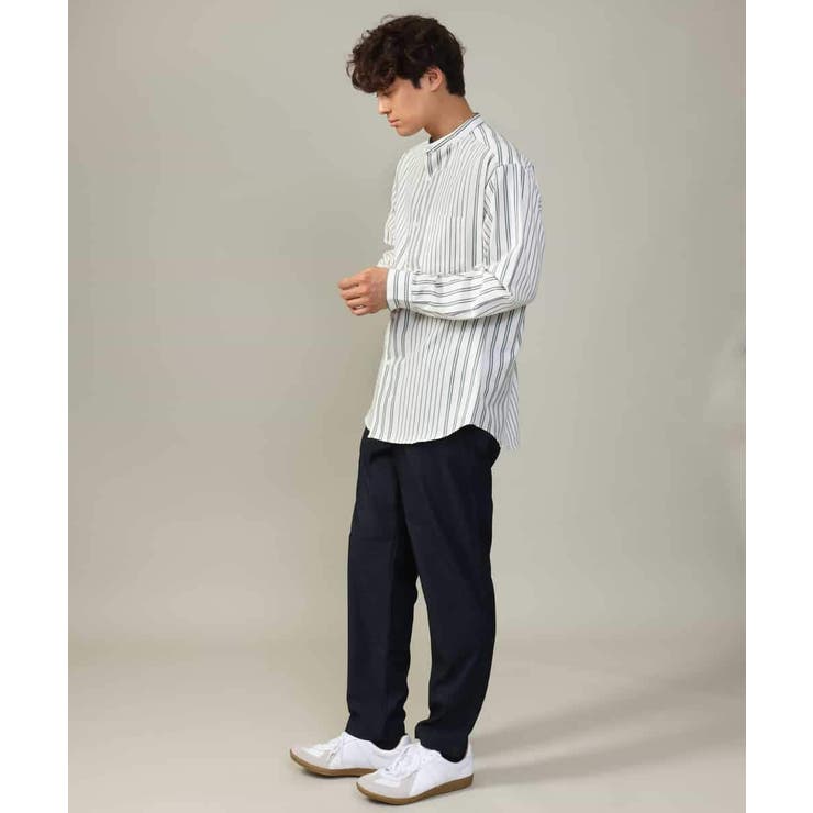 【ストレッチ】スマートシャンブレーテーパードパンツ | a.v.v【MEN】 | 詳細画像19 