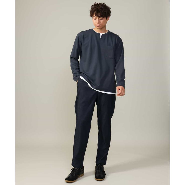 【ストレッチ】スマートシャンブレーテーパードパンツ | a.v.v【MEN】 | 詳細画像22 