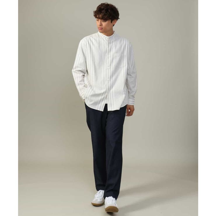 【ストレッチ】スマートシャンブレーテーパードパンツ | a.v.v【MEN】 | 詳細画像30 