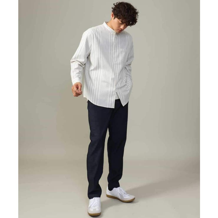 【ストレッチ】スマートシャンブレーテーパードパンツ | a.v.v【MEN】 | 詳細画像31 