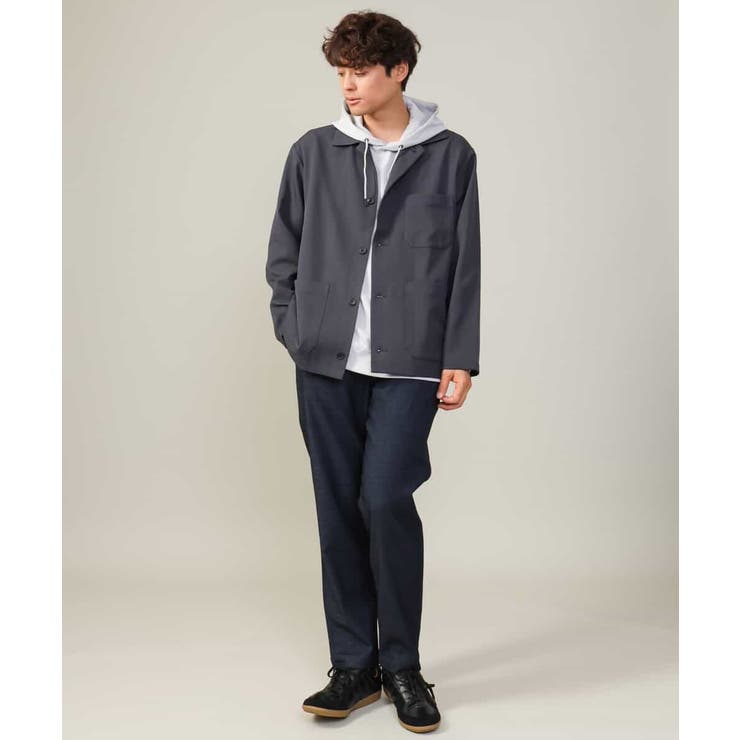 【ストレッチ】スマートシャンブレーテーパードパンツ | a.v.v【MEN】 | 詳細画像4 