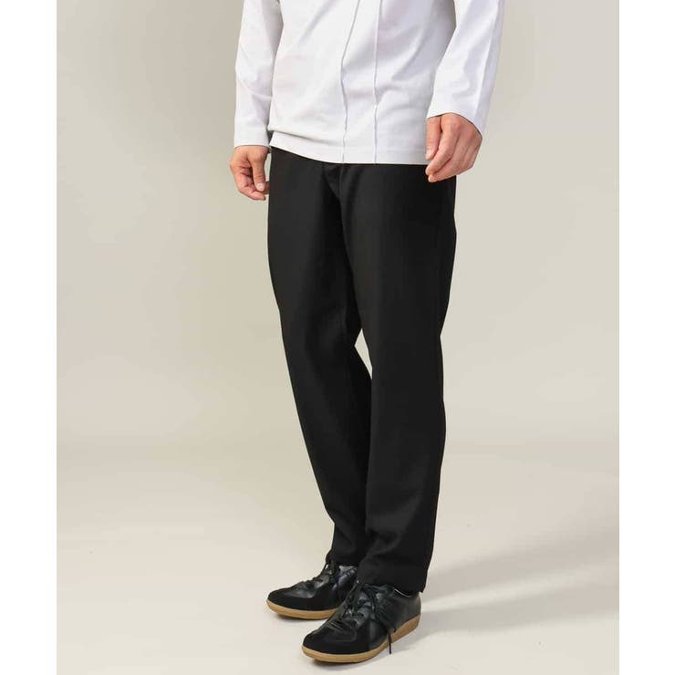 ブラック | 【ストレッチ】スマートシャンブレーテーパードパンツ | a.v.v【MEN】