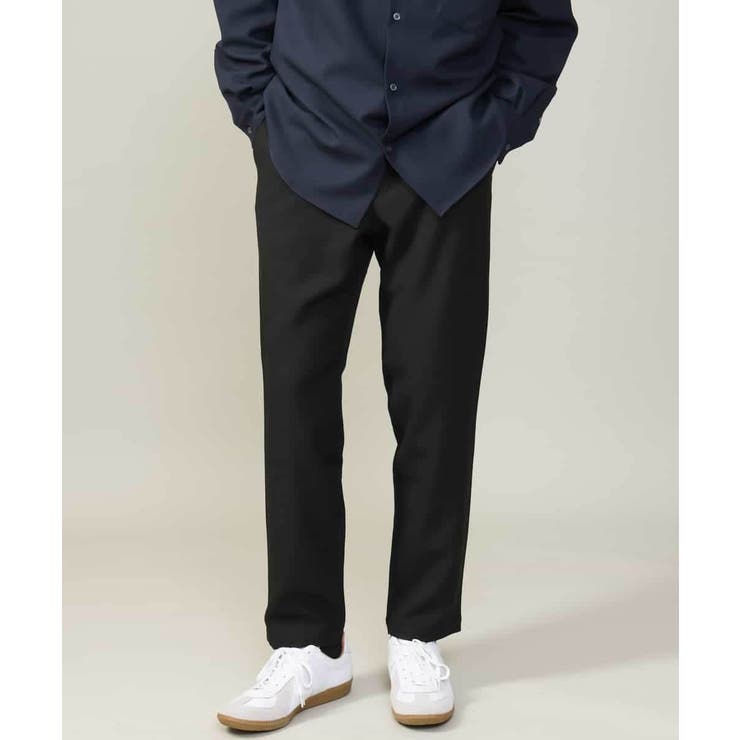 ブラック | 【イージーケア】セミルーズパンツ(セットアップ可) リライトシリーズ1 | a.v.v【MEN】