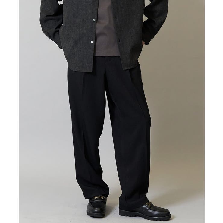 ワンタックワイドイージースラックス LANATEC【ストレッチ 洗濯機で洗える | a.v.v【MEN】 | 詳細画像1 