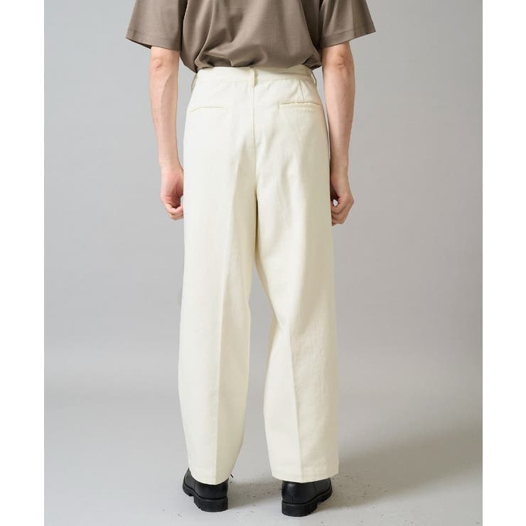 【イージーケア 毛玉になりにくい】ワンタックワイドデニムスラックス【ストレッチ … | a.v.v【MEN】 | 詳細画像12 