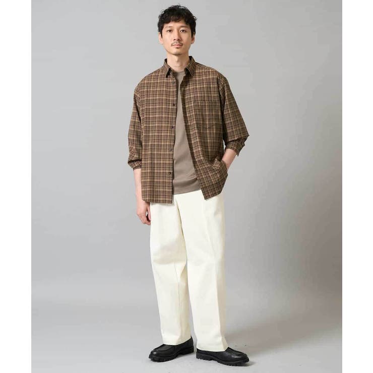 【イージーケア 毛玉になりにくい】ワンタックワイドデニムスラックス【ストレッチ … | a.v.v【MEN】 | 詳細画像2 