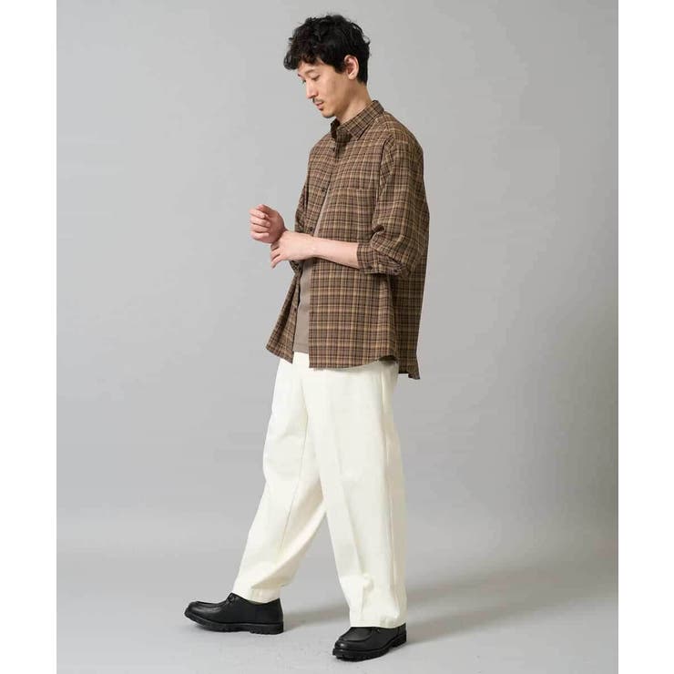 【イージーケア 毛玉になりにくい】ワンタックワイドデニムスラックス【ストレッチ … | a.v.v【MEN】 | 詳細画像5 