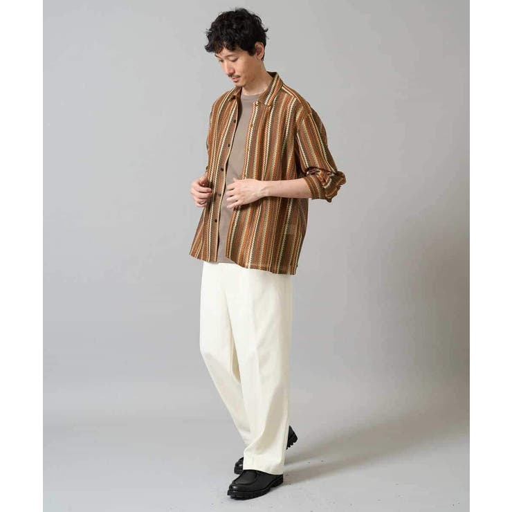 【イージーケア 毛玉になりにくい】ワンタックワイドデニムスラックス【ストレッチ … | a.v.v【MEN】 | 詳細画像8 