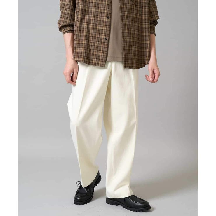 【イージーケア 毛玉になりにくい】ワンタックワイドデニムスラックス【ストレッチ … | a.v.v【MEN】 | 詳細画像9 