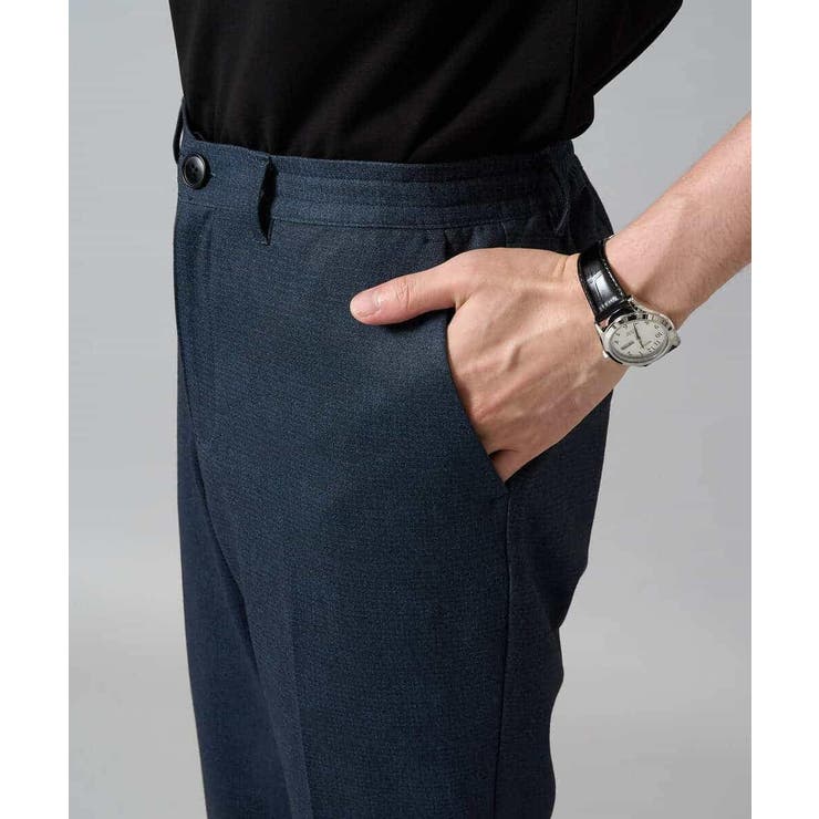 【イージーケア ストレッチ】メランジポンチスマートスラックス【洗濯機で洗える】通… | a.v.v【MEN】 | 詳細画像23 