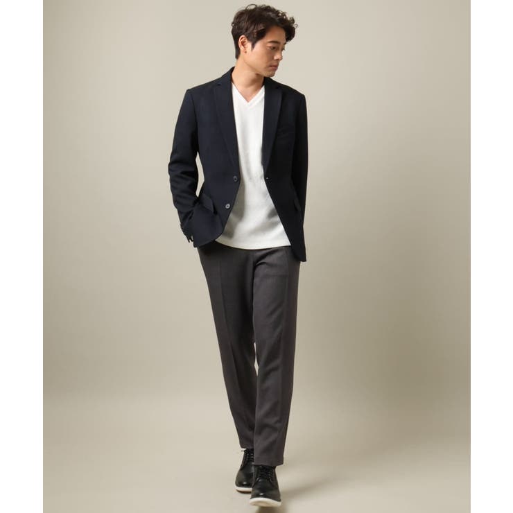 【洗濯機で洗える 通勤 セレモニー】ウーステッドストレッチイージースラックス(セ… | a.v.v【MEN】 | 詳細画像2 