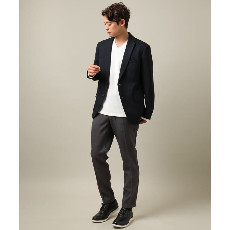 【洗濯機で洗える 通勤 セレモニー】ウーステッドストレッチイージースラックス(セ… | a.v.v【MEN】 | 詳細画像3 