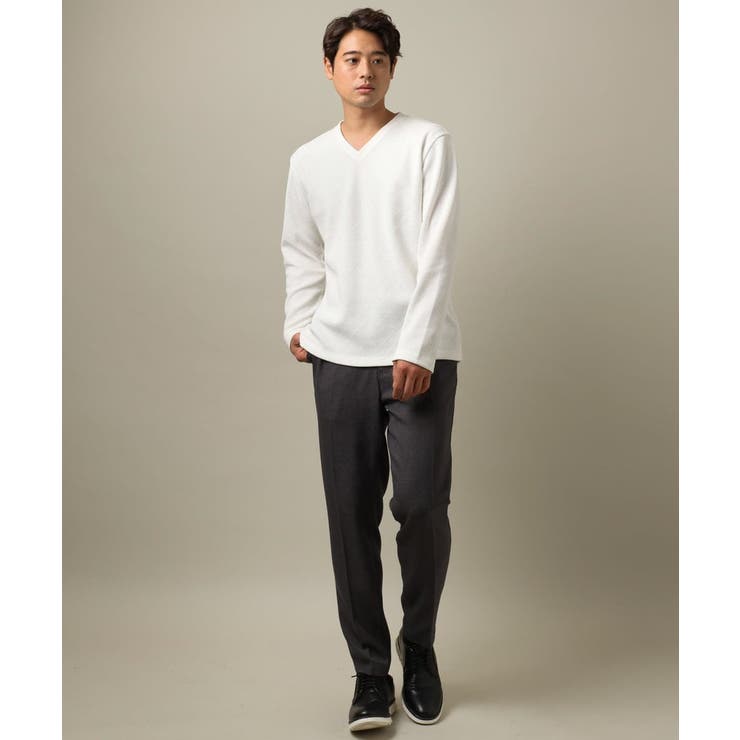 【洗濯機で洗える 通勤 セレモニー】ウーステッドストレッチイージースラックス(セ… | a.v.v【MEN】 | 詳細画像4 