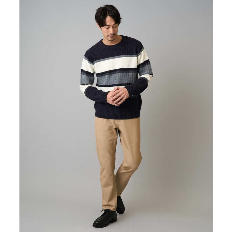 【イージーケア/洗濯機で洗える】ピケストレッチ5ポケットパンツ | a.v.v【MEN】 | 詳細画像10 