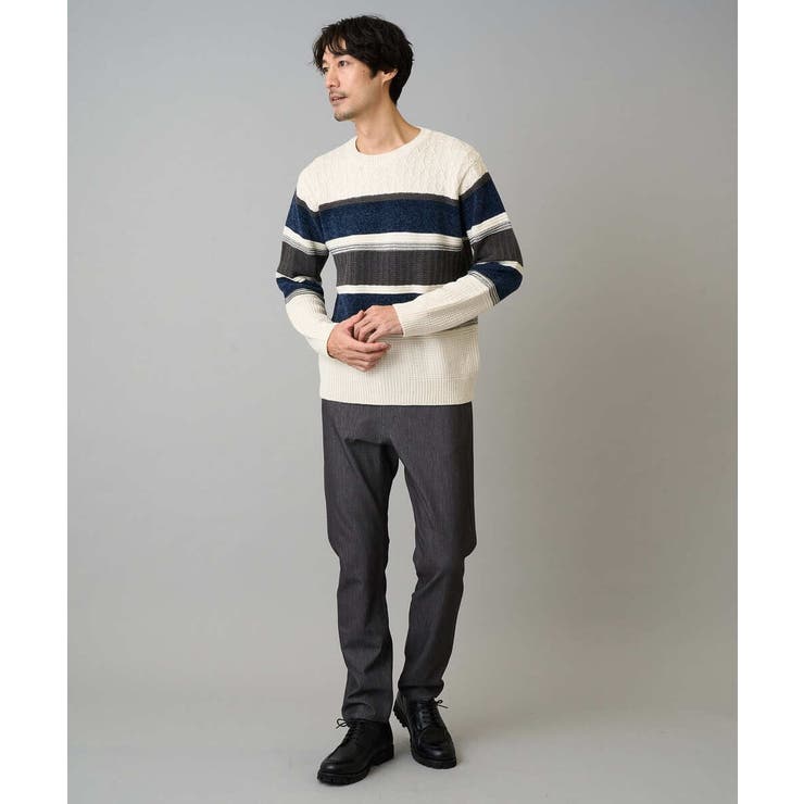 【イージーケア/洗濯機で洗える】ピケストレッチ5ポケットパンツ | a.v.v【MEN】 | 詳細画像22 