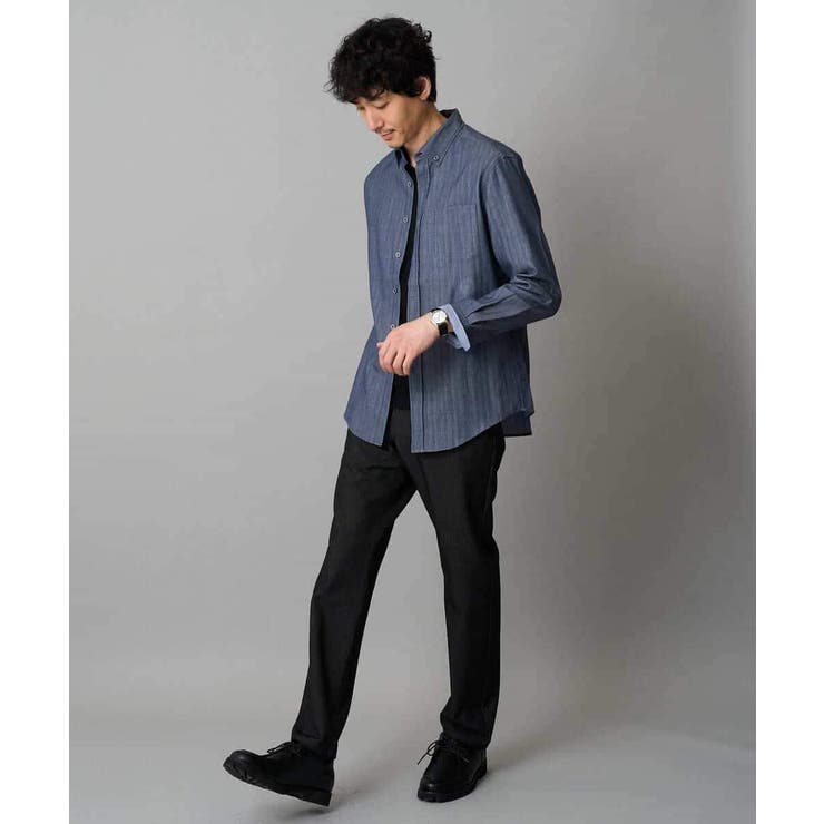 【イージーケア/洗濯機で洗える】ピケストレッチ5ポケットパンツ | a.v.v【MEN】 | 詳細画像25 